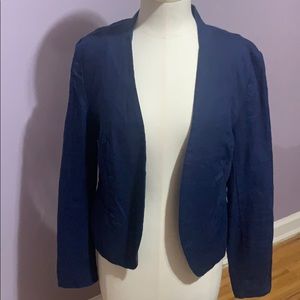 Cynthia Rowley Linen Blazer in Navy